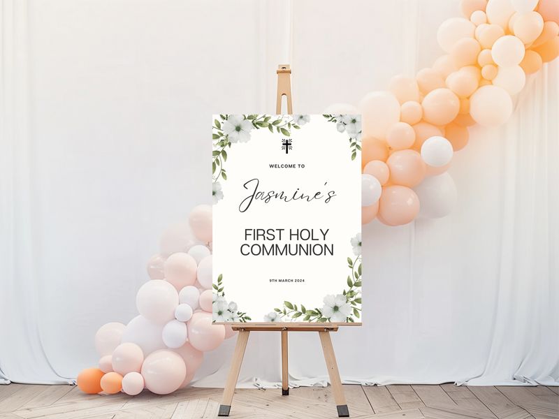 First Holy Communion Welcome Sign