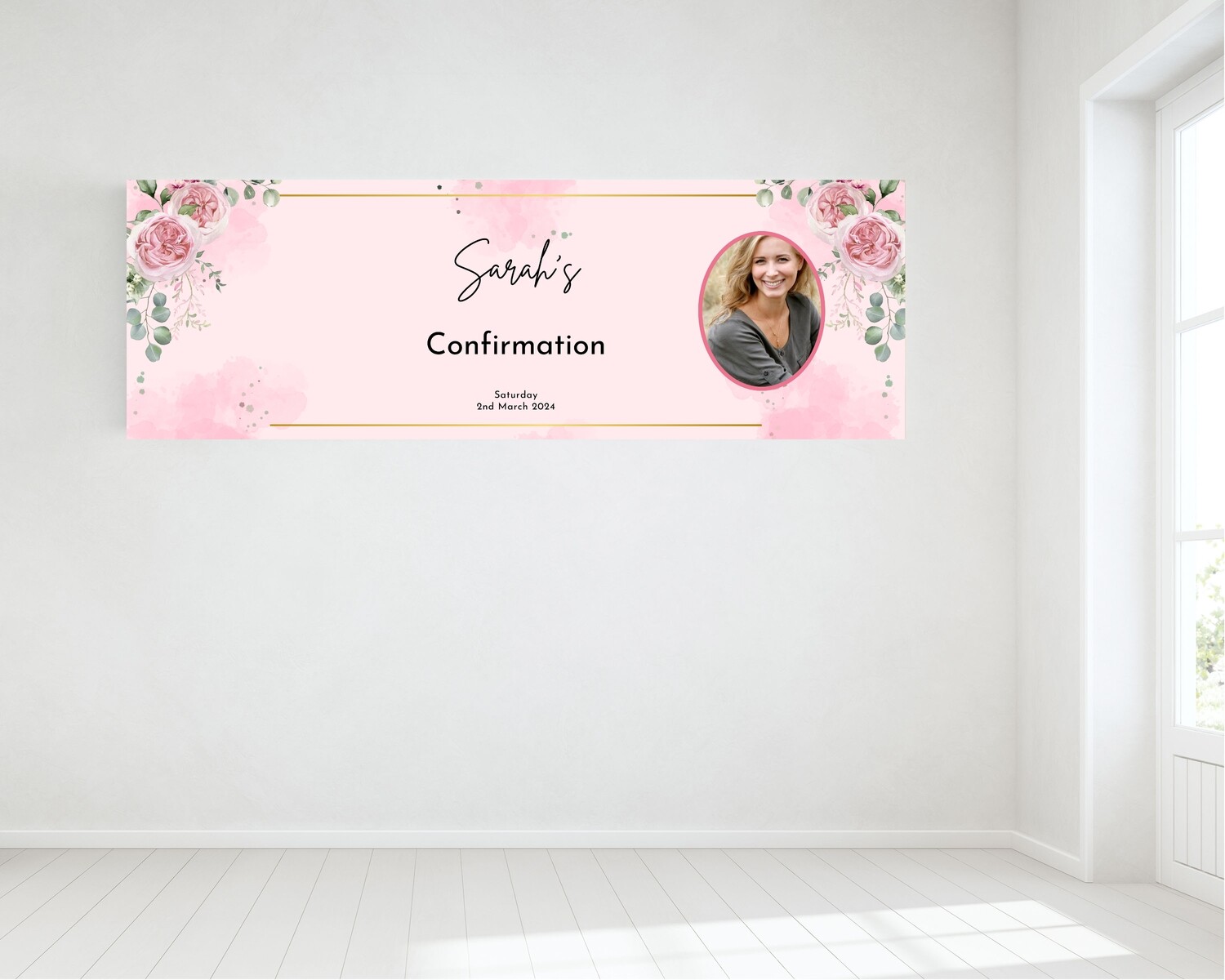 Confirmation Banner  Personalised With Photo - HUGE
