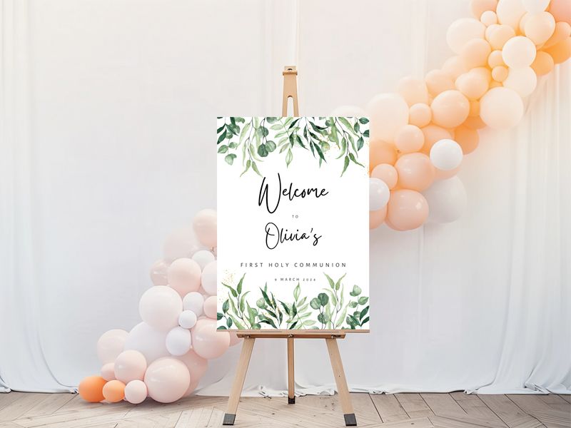 First Holy Communion Welcome Sign
