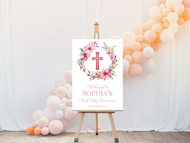 First Holy Communion Welcome Sign