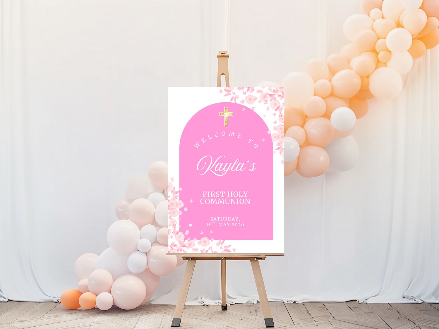 The Kayla Style First Holy Communion Welcome Sign