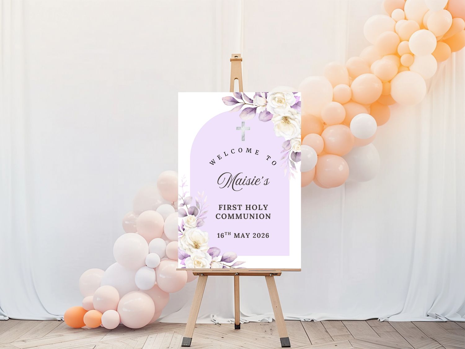 The Maisie Style First Holy Communion Welcome Sign