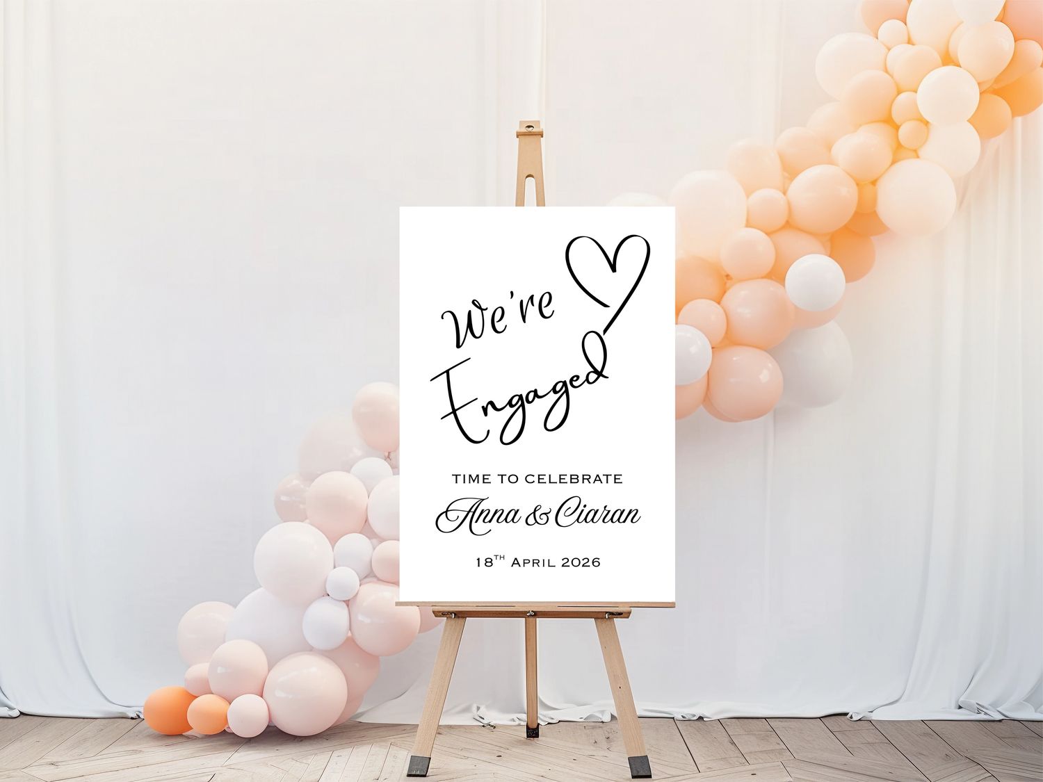 We're Engaged - Welcome Sign
