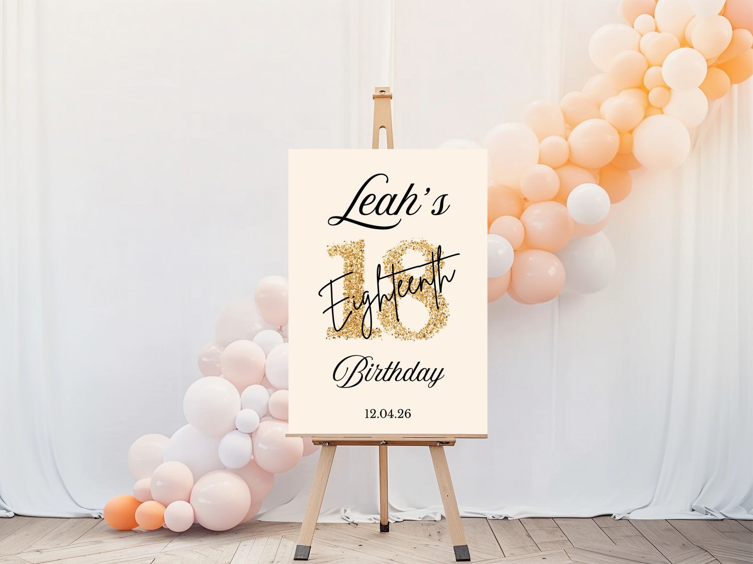 Glitzy Theme - Welcome Sign