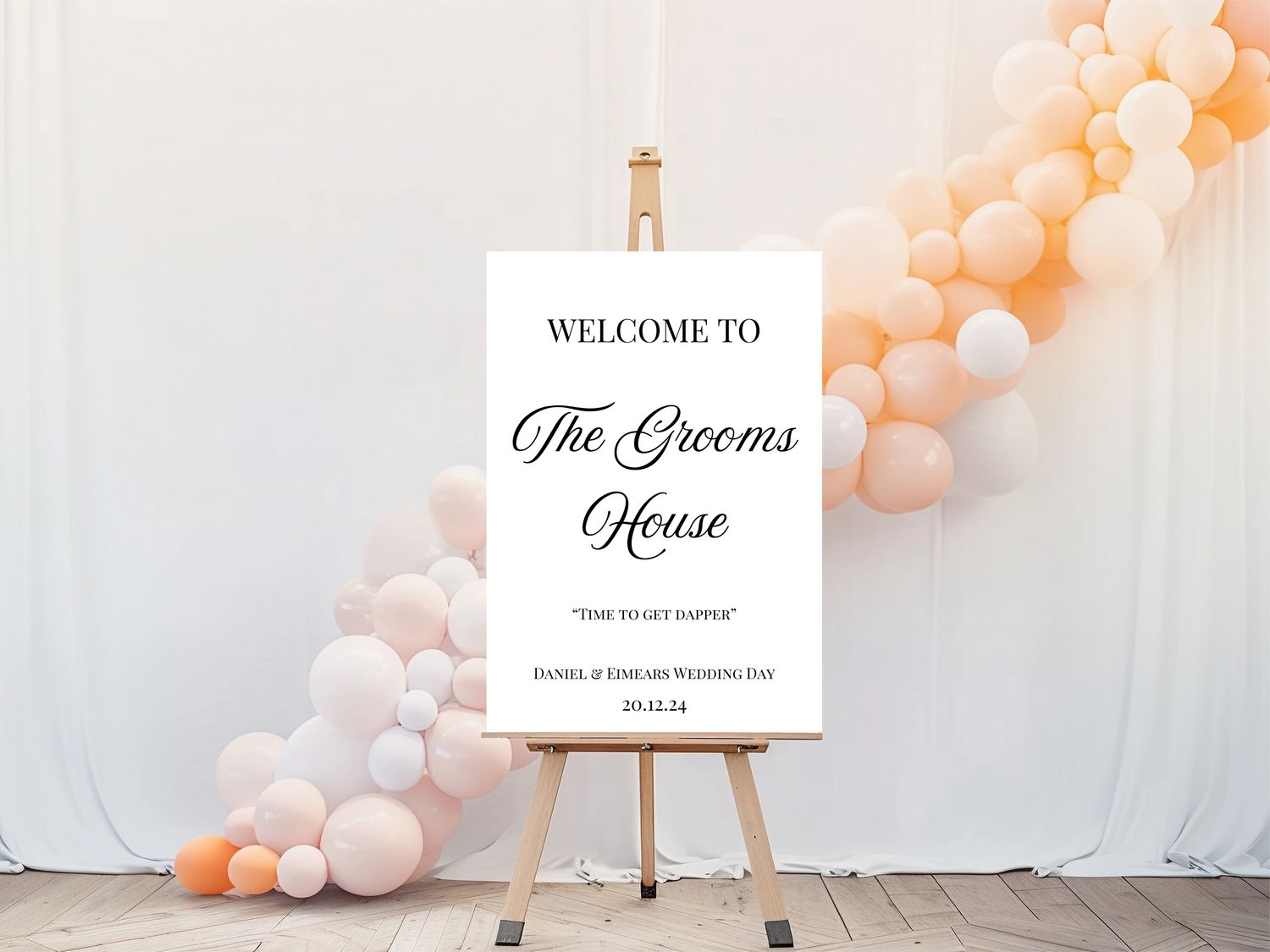The Grooms House - Welcome Sign