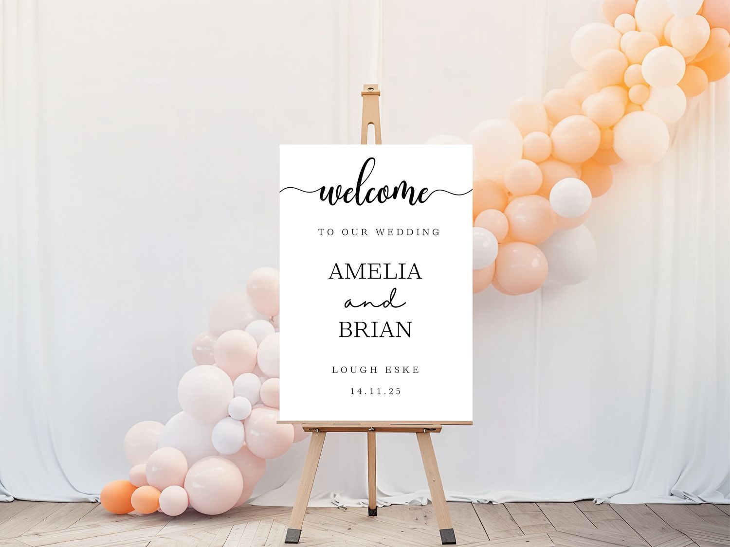 Elegant Wedding Welcome Sign