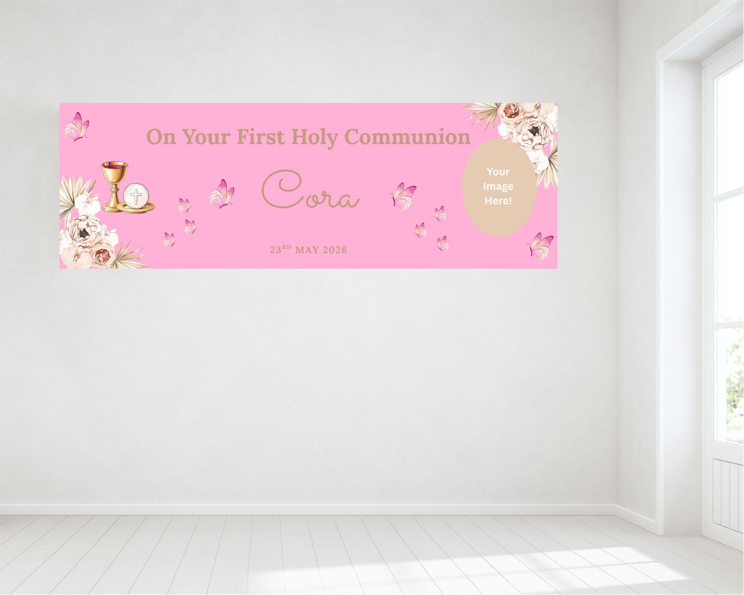 First Holy Communion Banner - Personalised HUGE
