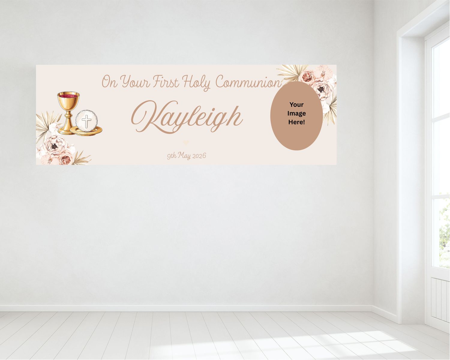 First Holy Communion Banner - Personalised HUGE