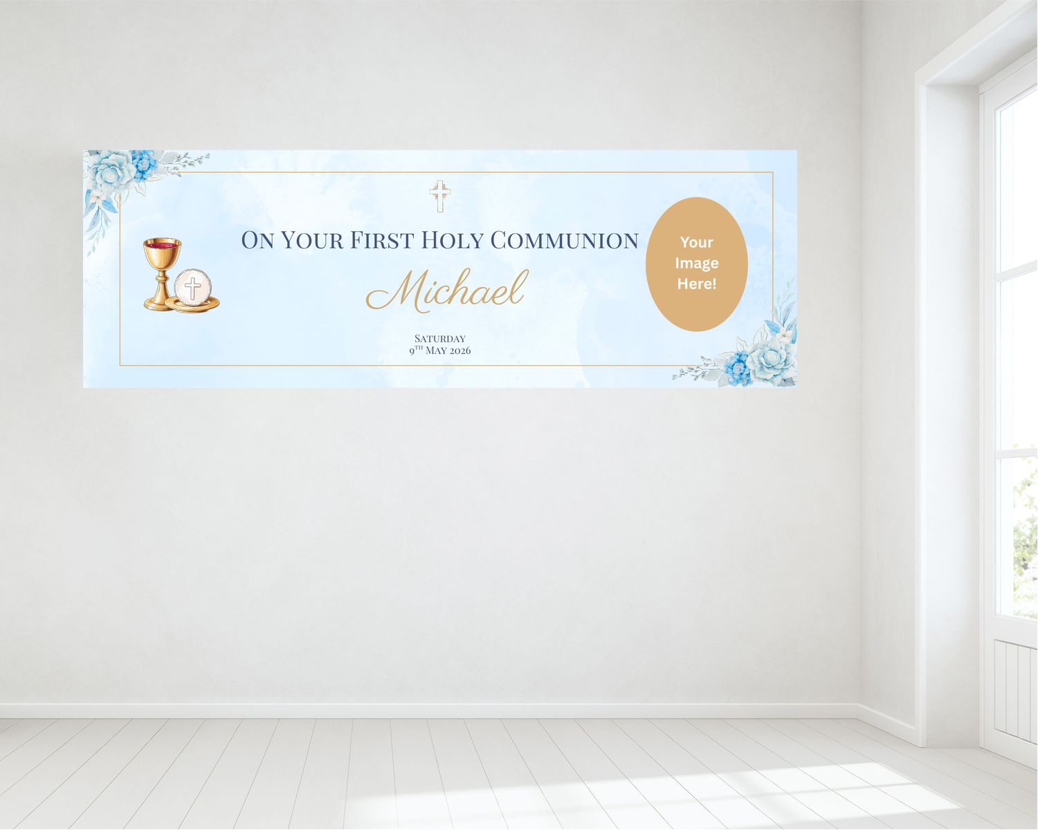 First Holy Communion Banner - Personalised HUGE