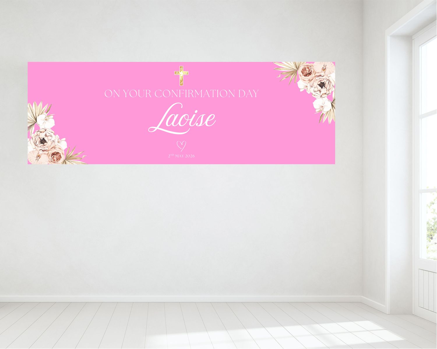 Confirmation Banner - HUGE 6ft x 2ft.