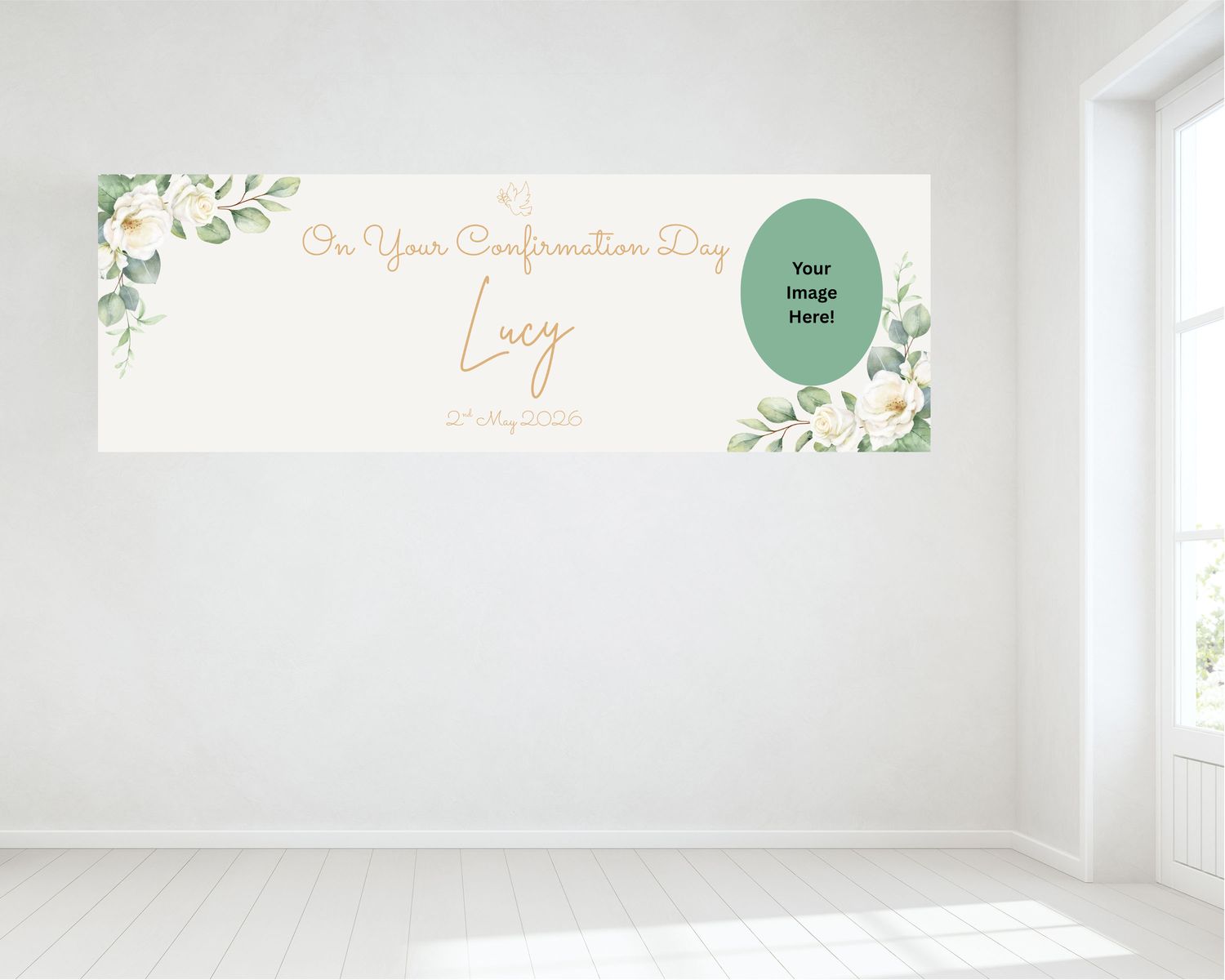 Confirmation Banner - HUGE 6ft x 2ft.