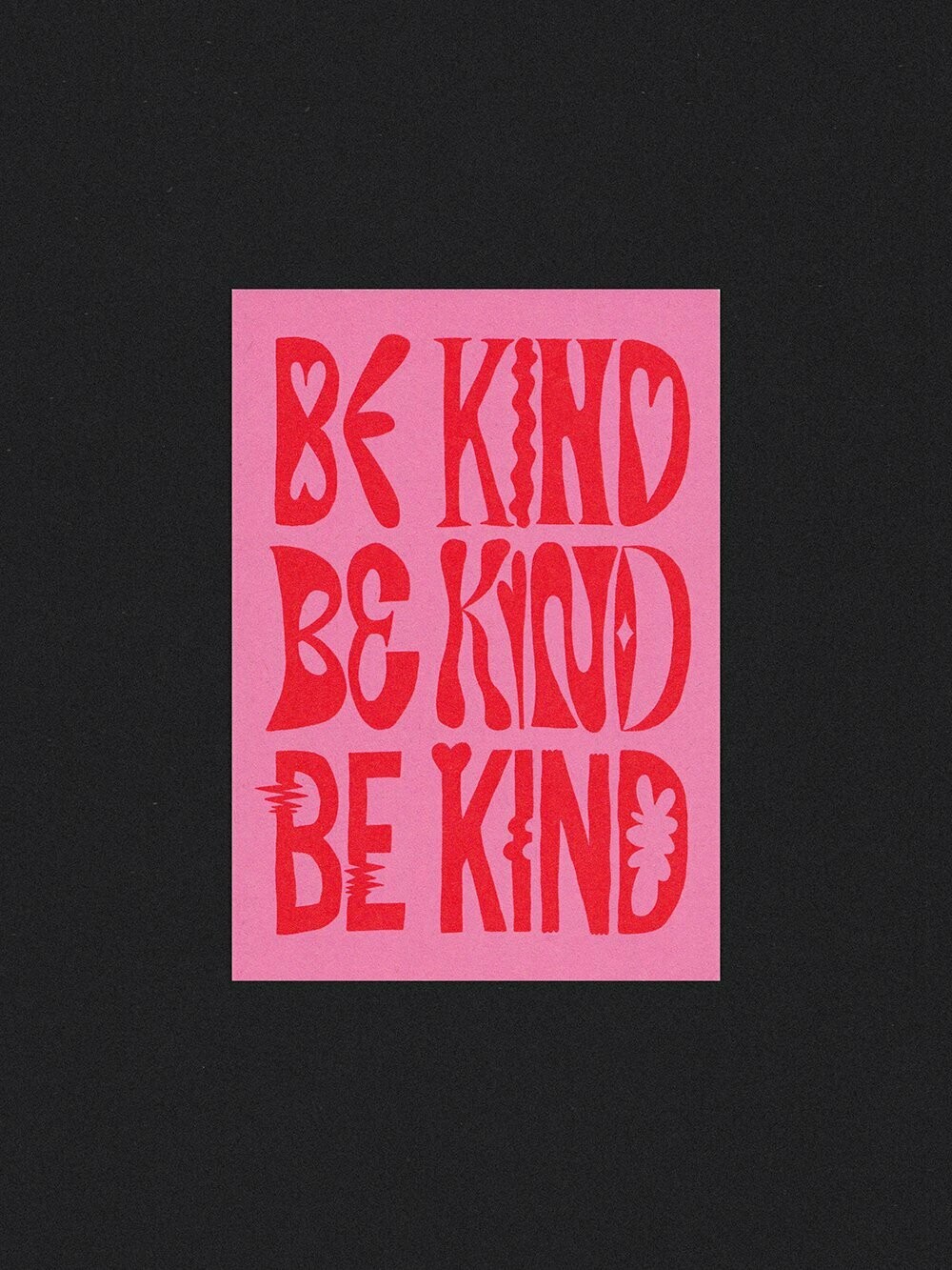 Be Kind - Pink & Red