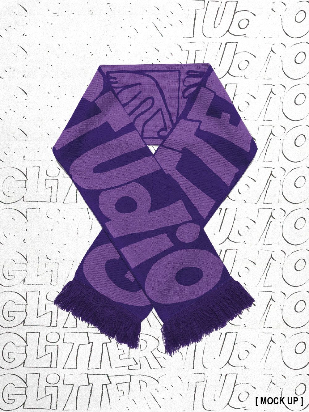 Glitterstudio Scarf (Dark Purple/Purple)
