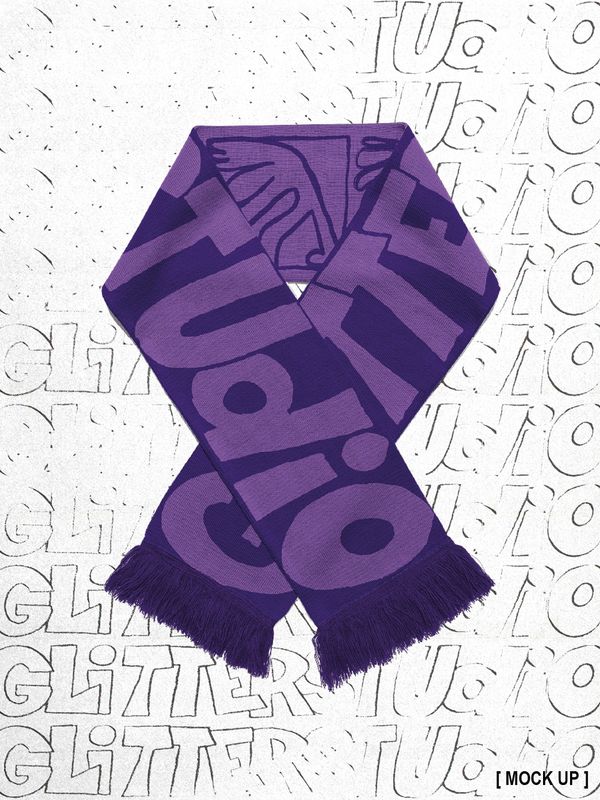 Glitterstudio Scarf (Dark Purple/Purple)