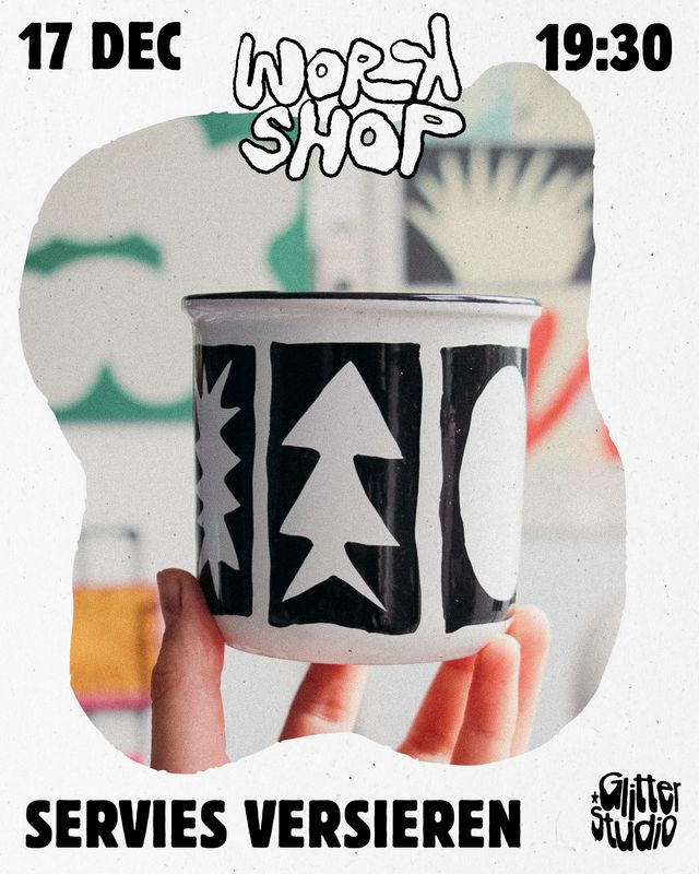 17dec. WORKSHOP - Kerstkadootjes : Servies versieren