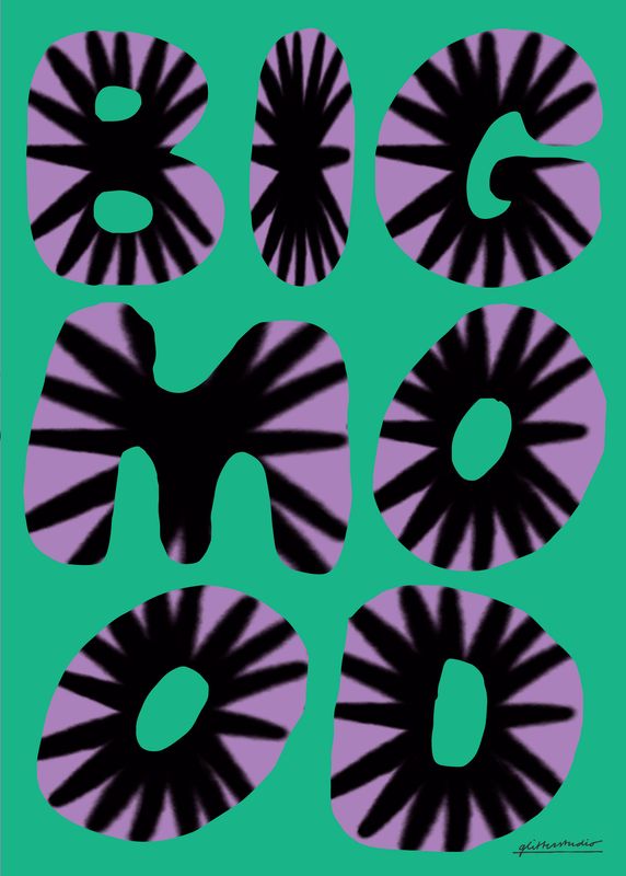 50x70 - Big Mood purple-green