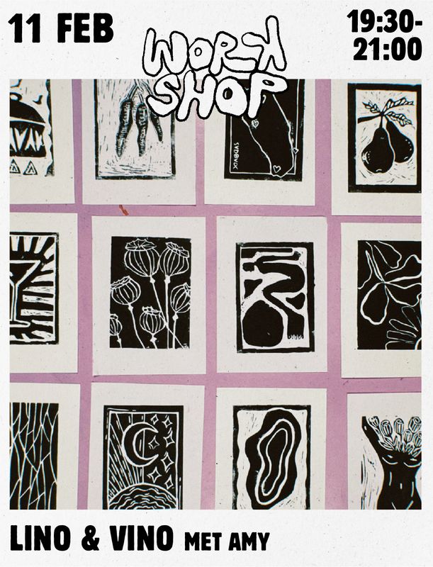 11 feb  WORKSHOP - Lino & Vino met Amy Moormann