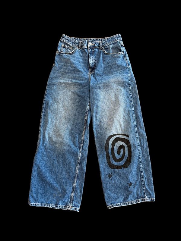 Re-purposed Wide Jeans