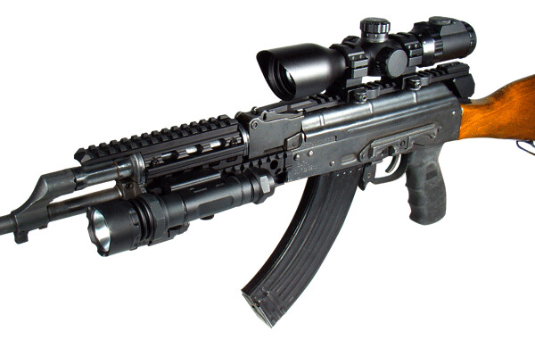 UTG PRO Made in USA Universal AK47 Quad Rail Handguard - 360 Arms