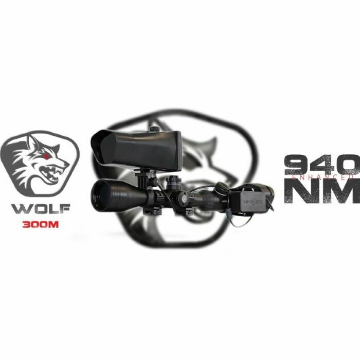 NiteSite Wolf Dark Ops Elite + Rangfinder 300m (Black Infrared)