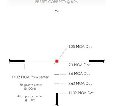 Hawke Endurance 30 WA 2.5-10x50, Reticle: LR Dot 8X Reticle