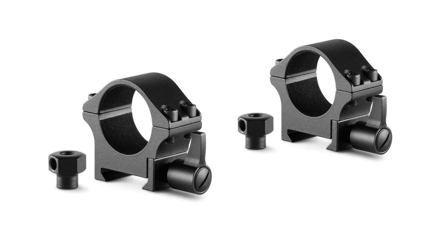 Hawke Professional Steel Ring Mounts 1&quot;, Config: 2 Piece, Height: Low, Rail: Weaver