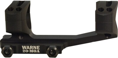 Warne 20MOA Ext. Skeleton 1&quot; Mount Black