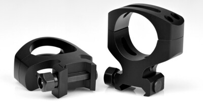 Warne MSR Tactical Nut - 2 piece Matte Rings