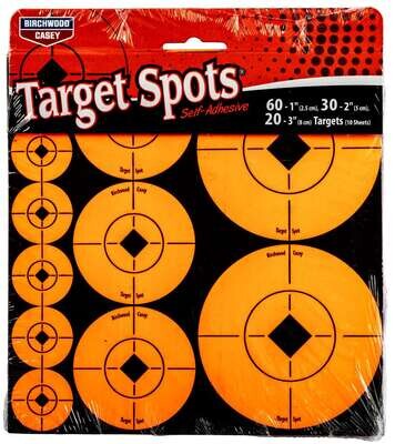 Birchwood Casey Target Spots Asst (10 Sheets - 110)