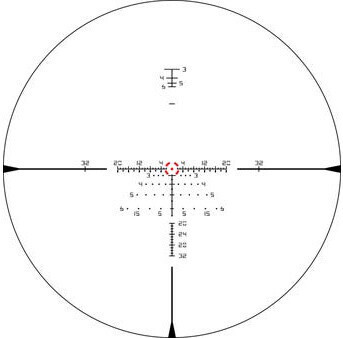 Vortex Razor 1-10X24 EBR-9 BDC, Reticle: MOA