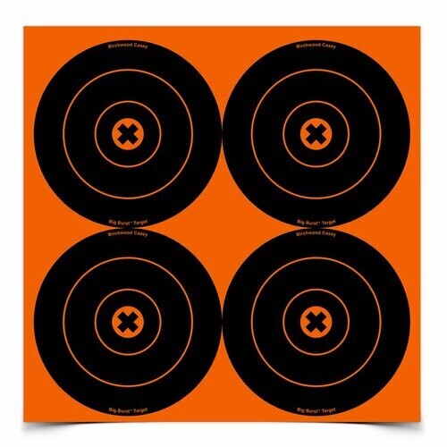 Birchwood Casey Big Burst 6&quot; B/Eye Target (12)