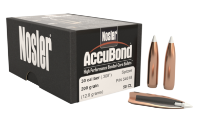 Nosler AccuBond 30Cal 200Gr Spitzer (50)