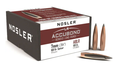 Nosler AccuBond LR 7mm 168Gr Spitzer (100)