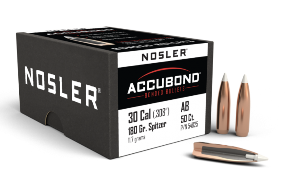 Nosler AccuBond 30Cal 180Gr Spitzer (50)