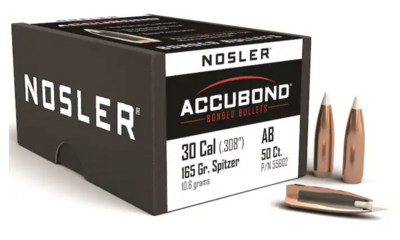 Nosler AccuBond 30Cal 165Gr Spitzer (50)