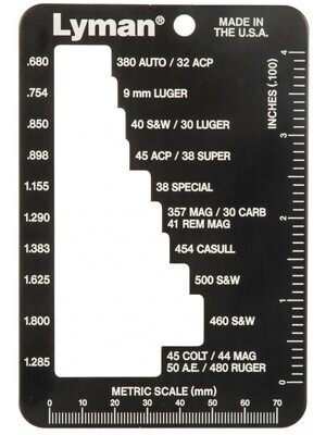 Lyman E-Zee Case Gauge Pistol/Revolver