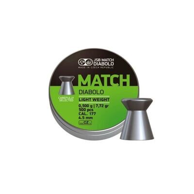 JSB Match Light 4.5mm (.177) 7.72gr - 500 Pellets