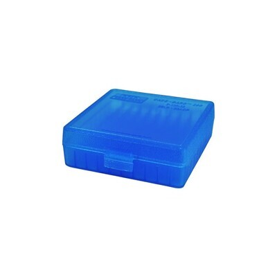 MTM Ammo Box 100 Rd 9mmp/ 380 Acp Blue