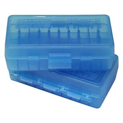 MTM Ammo Box 50 Rd 9mmp / 380 Acp Blue