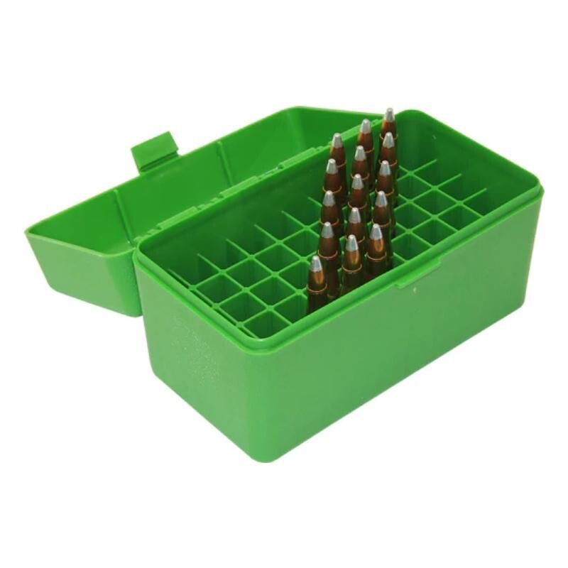 MTM Ammo Box Rifle 50 Rd Flip-Top Green