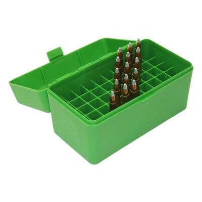 MTM Ammo Box Rifle 50 Rd Flip-Top Green