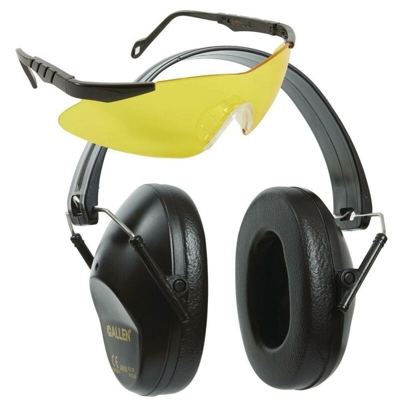 Allen Reaction Glasses &amp; Earmuff Combo Grey