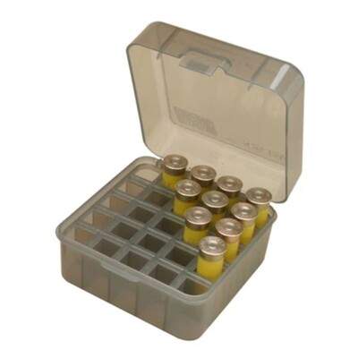 MTM Shotshell Box  25 Rd Dual Gauge Smoke