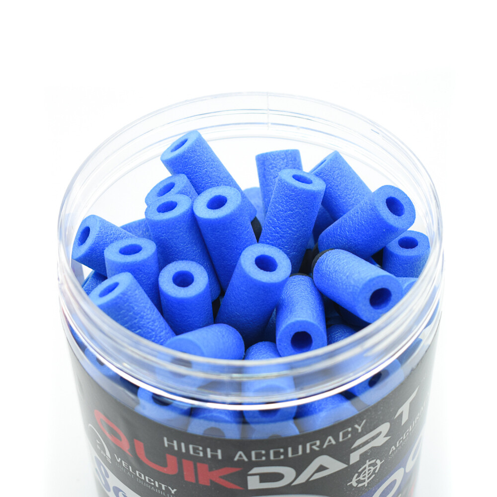 Jet Blaster Quick Darts - 100 Darts, Colour: Blue