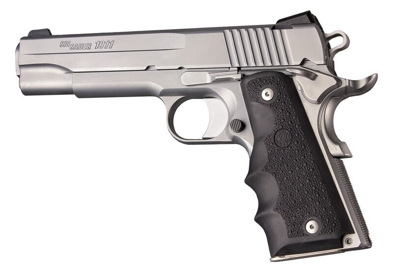 Hogue Colt 1911 Government Model Rubber Grip, Colour: Black