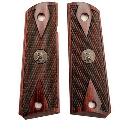 Pachmayr Colt 1911 Double Diamond Rosewood Grip Panels