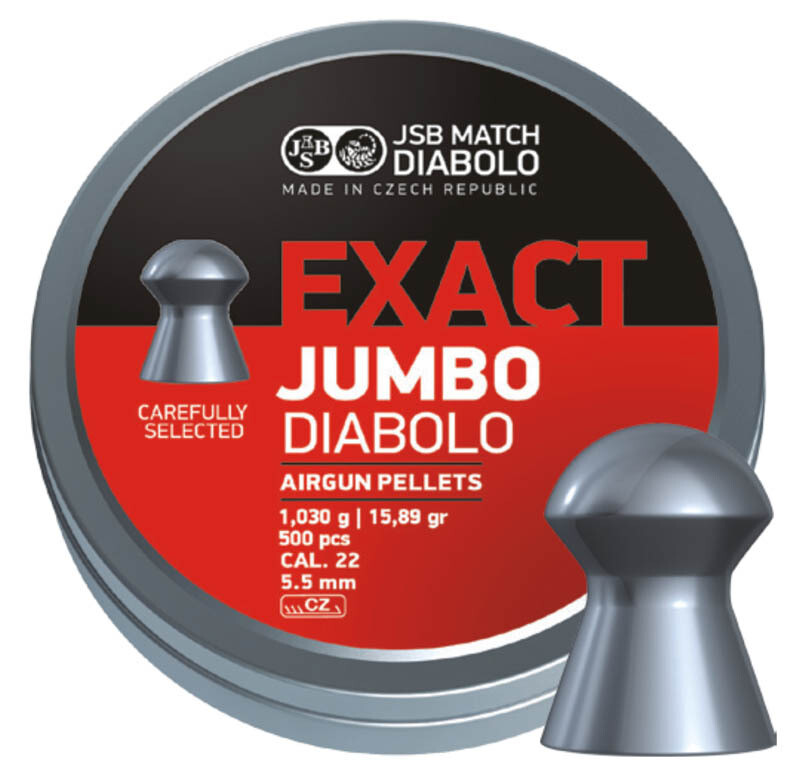 JSB Exact Jumbo (15.89gr)/500, Diameter: Exact Jumbo 5.50mm