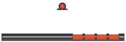 EasyHit Hunting Bead Fiberoptic OrangeRed