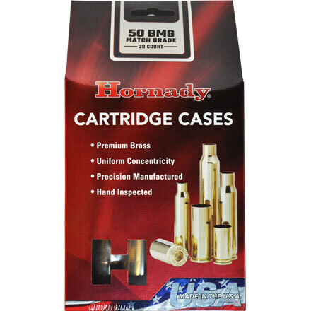 Hornady Cartridge Cases .50 BMG Match Grade (20)