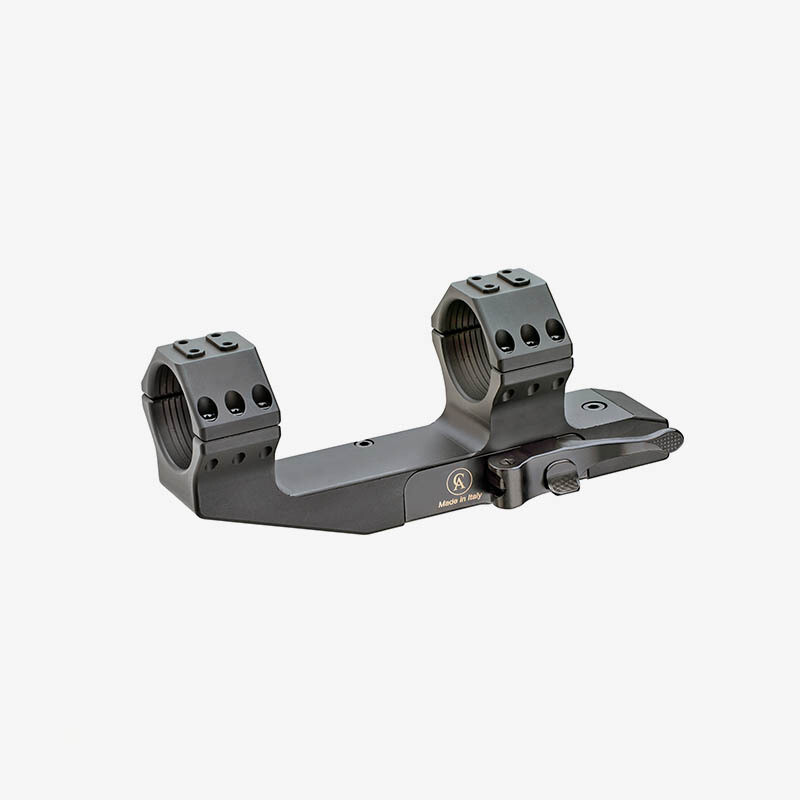 Contessa Simple Black Tactical QR Cantilever Ring Set 30mm